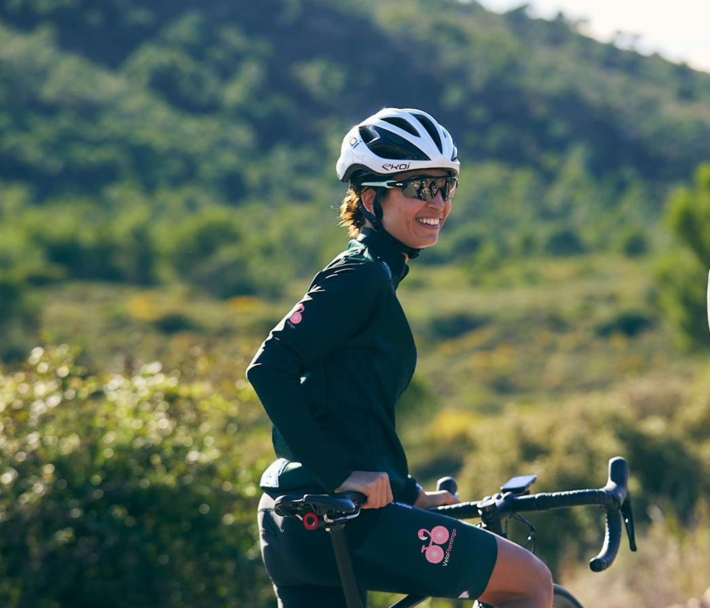 women cycling spring summer shoulder season