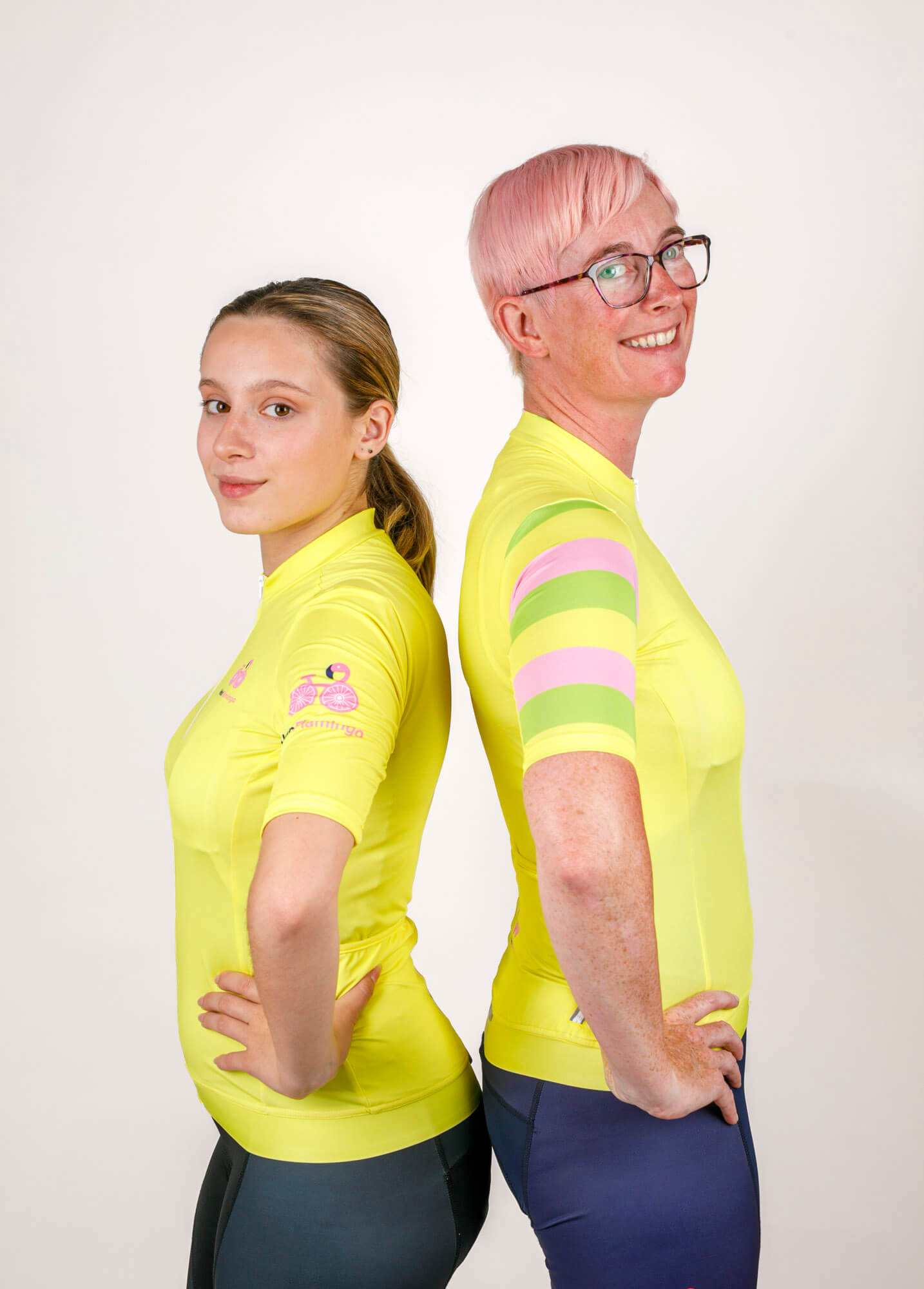 Bwee Womens Cycling Jersey - Stylish and bright Yellow, Womens Specific Fit