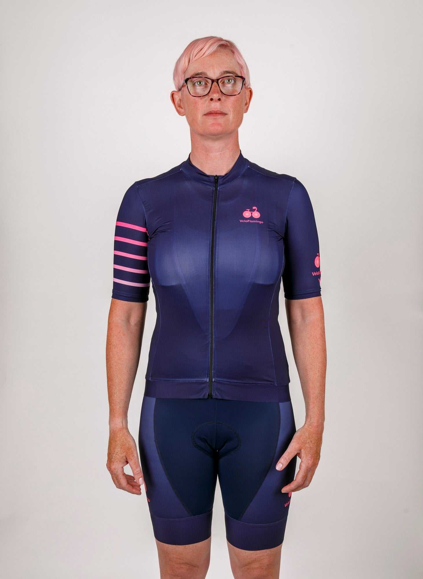 Navy Indy Womens Cycling Jersey Front