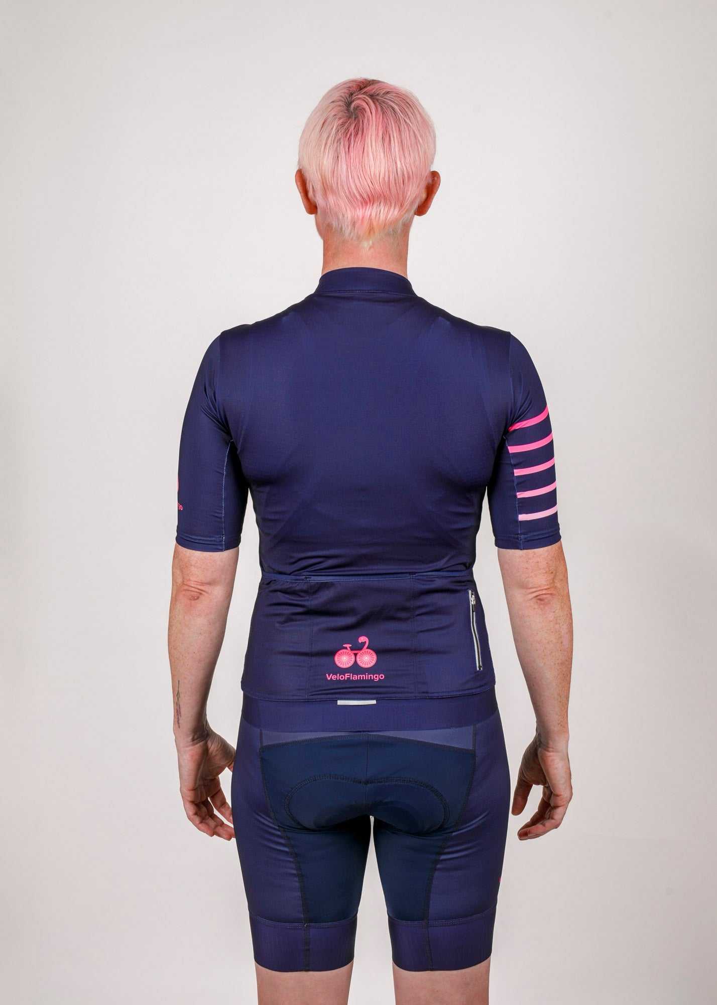 Navy Indy Womens Cycling Jersey Back