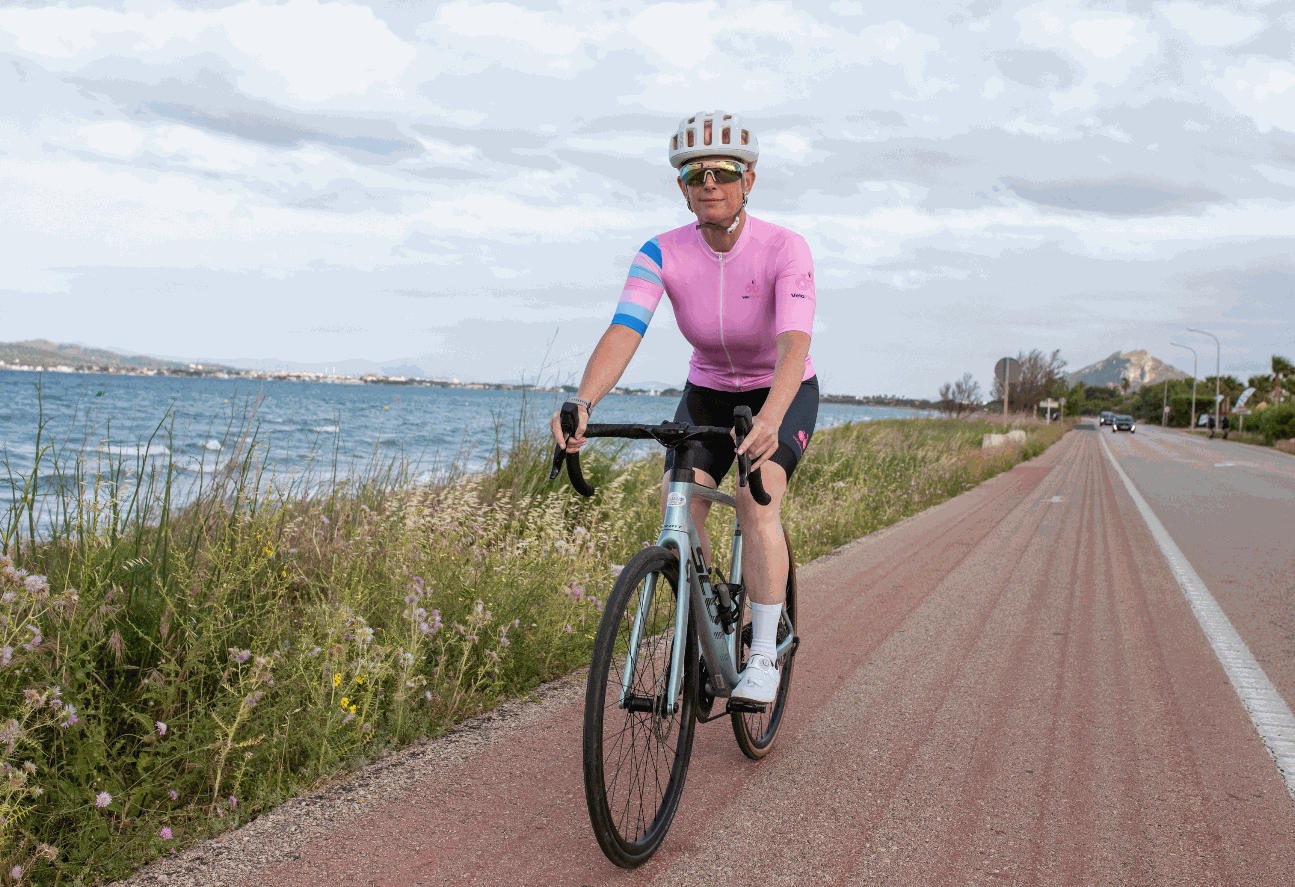 Womens Cycling Jersey - Stylish Pink Flamingo, Womens Specific Fit