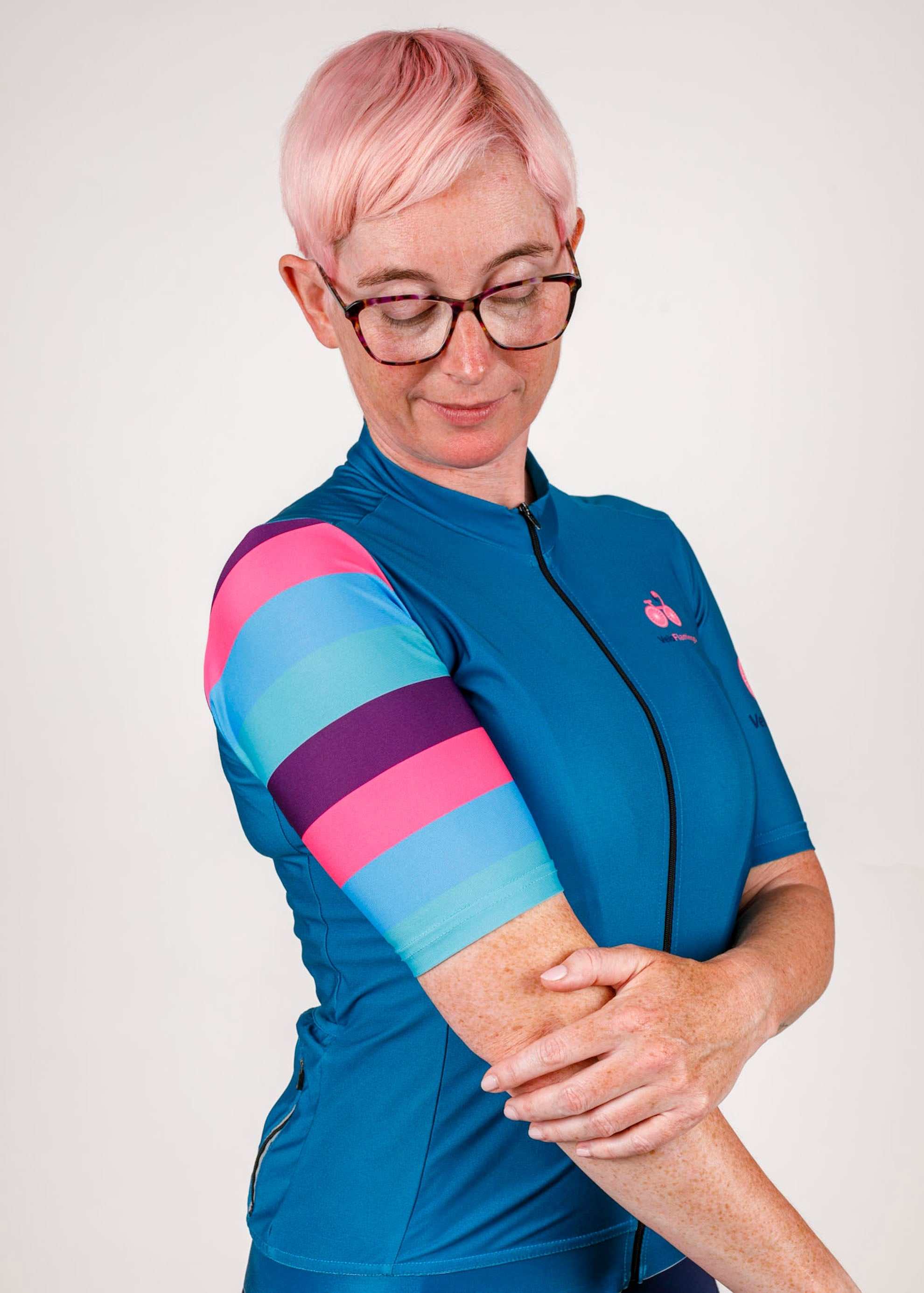 Kingfisher Ladies Cycling Jersey - Sophisticated, Stylish, Comfortable