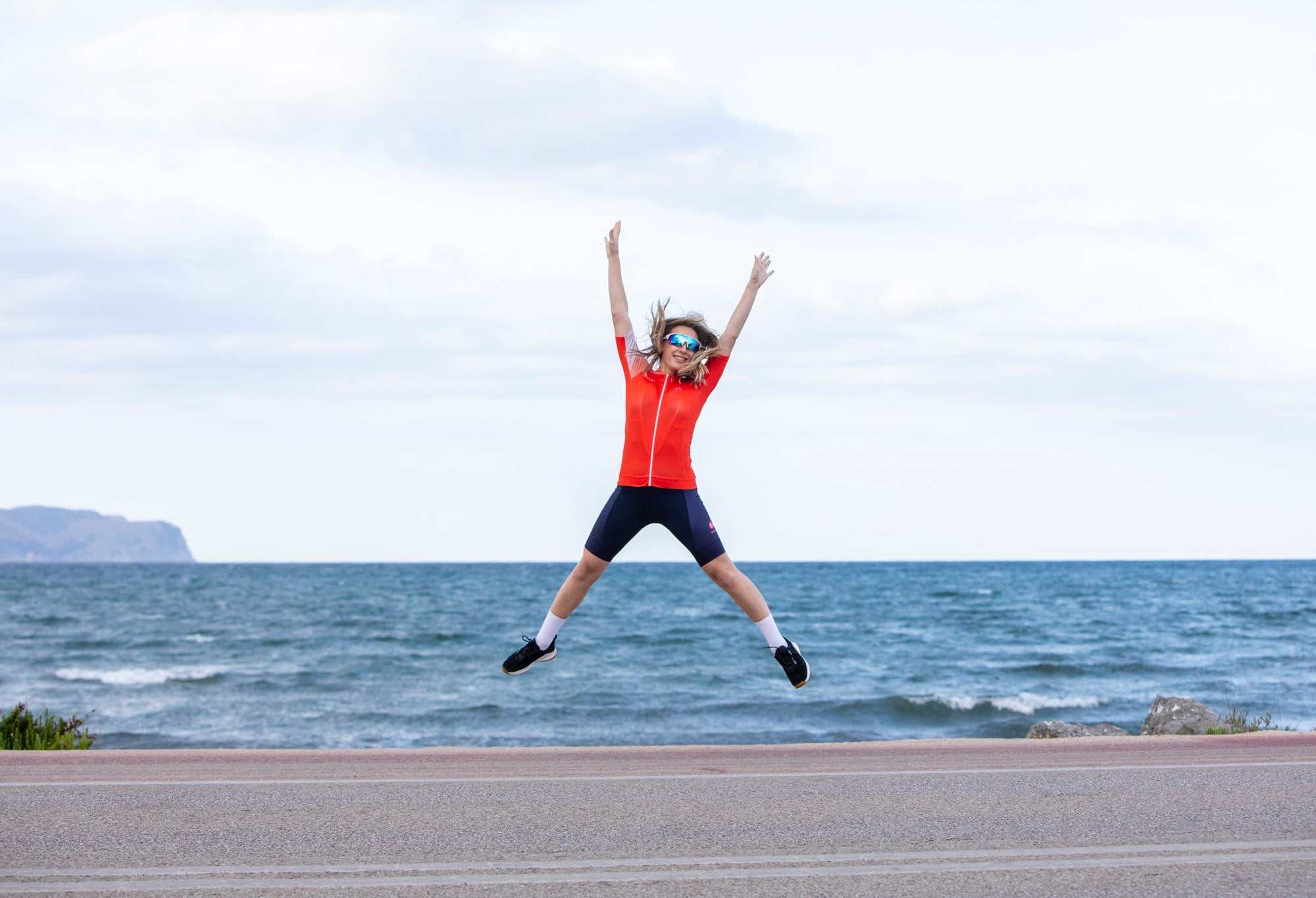 Orange Ombré Women's Cycling Jersey